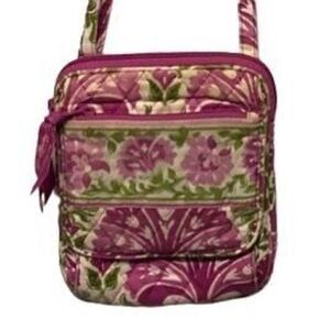 Vera Bradley Pink and Green Crossbody Bag